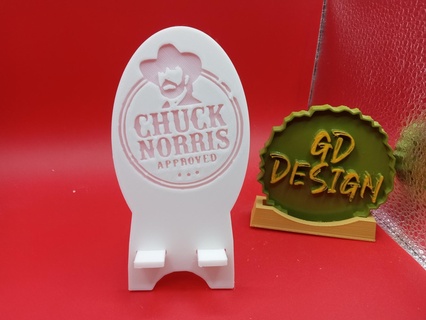 chuck norris travel phone stand 3d print model - Mito3D