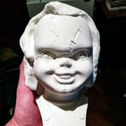 chucky busto.varios.película.cine.prop.horror.bueno.chicos 3D print model - Mito3D