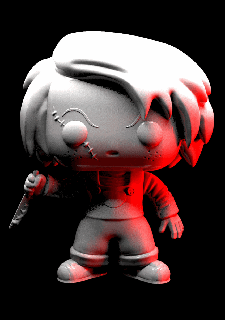 chucky chibi Game horror movie small game toy tiny 3d print model - Mito3D