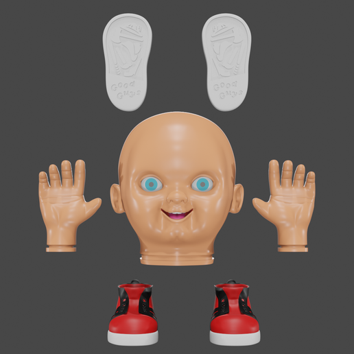 Chucky oyuncak bebek destek çocuğun Oyna iyi insan stl moda 3D print model - Mito3D