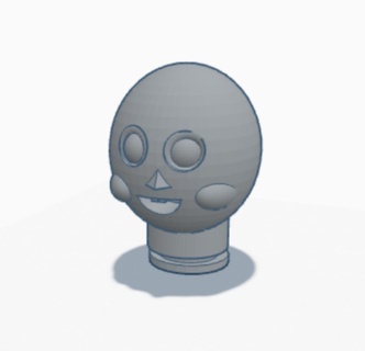 chucky cabeza chicos 3d print model - Mito3D