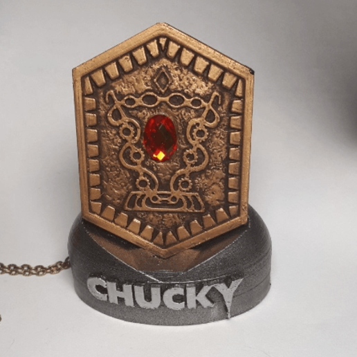 chucky Herz damballa Amulett stand-Modell-kit Schmuck cosplay childs play Film horror prop Modell kit 3D print model - Mito3D