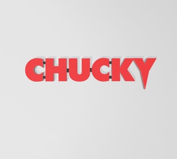 chucky logo chucky logo childs play horror killer doll horror movie thriller chucky  3d print model - Mito3D