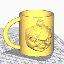 chucky mug cup home play childs 3d print model - Mito3D