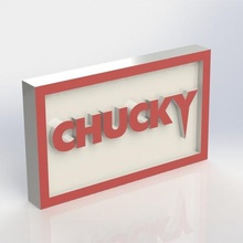chucky la placa art película taiced 3d print model - Mito3D