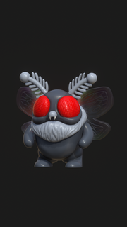 chunky mothman toy monster cryptid figure 3d print model - Mito3D