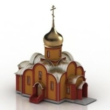 church church monastery cloister building 3d print model - Mito3D