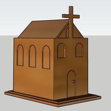 igreja a arte religião 3d print model - Mito3D