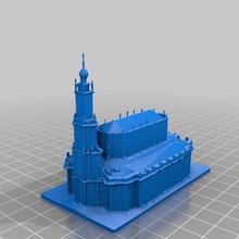 church - hofkirche dresden germany architecture 3d scan boardgame boardgames accessories building buildings city game history miniature model modeling religion sachsen saxony scanner scanning tabletop town structures 3d print model - Mito3D