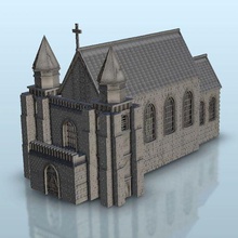 kilise Warhammer yaş Sigmar cıvata aksiyon alevler savaş manzara arazi oyunu modern mimari ev küçük resimler bina rakamlar oyun zindan fantezi 3d print model - Mito3D