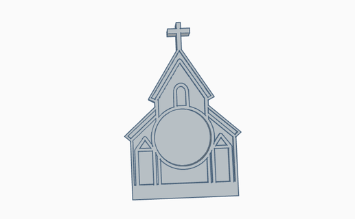 Igreja castiçal suporte candelabro Igreja 3d print model - Mito3D
