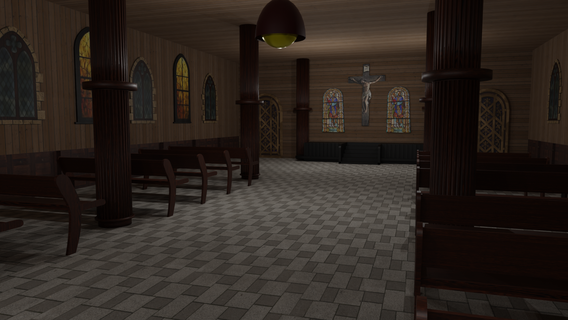 Igreja interior 3d print model - Mito3D