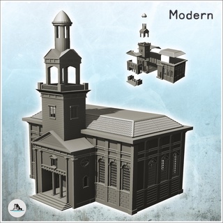 church jozefkerk assen netherland - world war two second wwii western campaign usa uk germany building architecture tabletop miniatures scenery wargame game terrain house accessories ww2 flames battle allies axis action bulge normandy market garden 3d print model - Mito3D