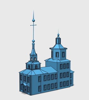 Iglesia natividad bendito Virgen María 3d print model - Mito3D