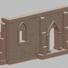 ruínas igreja 3d print model - Mito3D