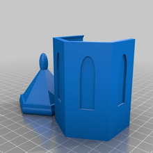 church tower box fashion roof sliding lid accessories 3d print model - Mito3D