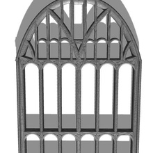 church window large oo 1 76 scale 4mm 00 3d print model - Mito3D