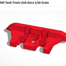 churchill tank track link Déco 1 16 Skala sherman scale Modell Weltkrieg 3d print model - Mito3D
