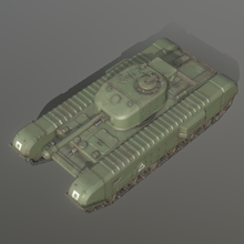 Churchill tanque 3d print model - Mito3D
