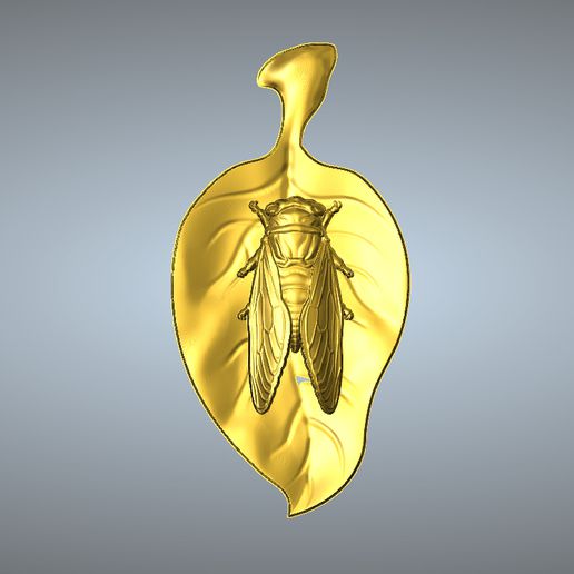 cicada pendant jewelry 3D print model - Mito3D