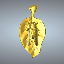 cicala pendente gioielleria 3d print model - Mito3D