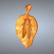 cigale pendentif bijoux 3d print model - Mito3D