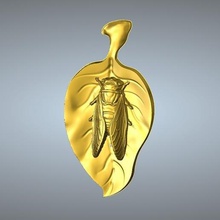 cigale pendentifs bijoux pendentif 3d print model - Mito3D