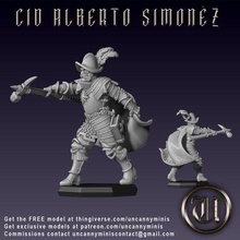 cid alberto Simón 3d print model - Mito3D