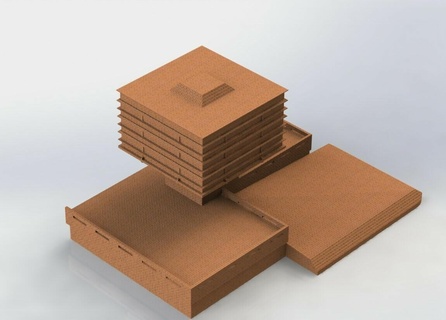 cíespal edificio quito 3d print model - Mito3D