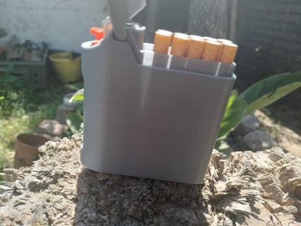 sigaro case sigaretta Astuccio guaina creatore accendino sigari 3d print model - Mito3D