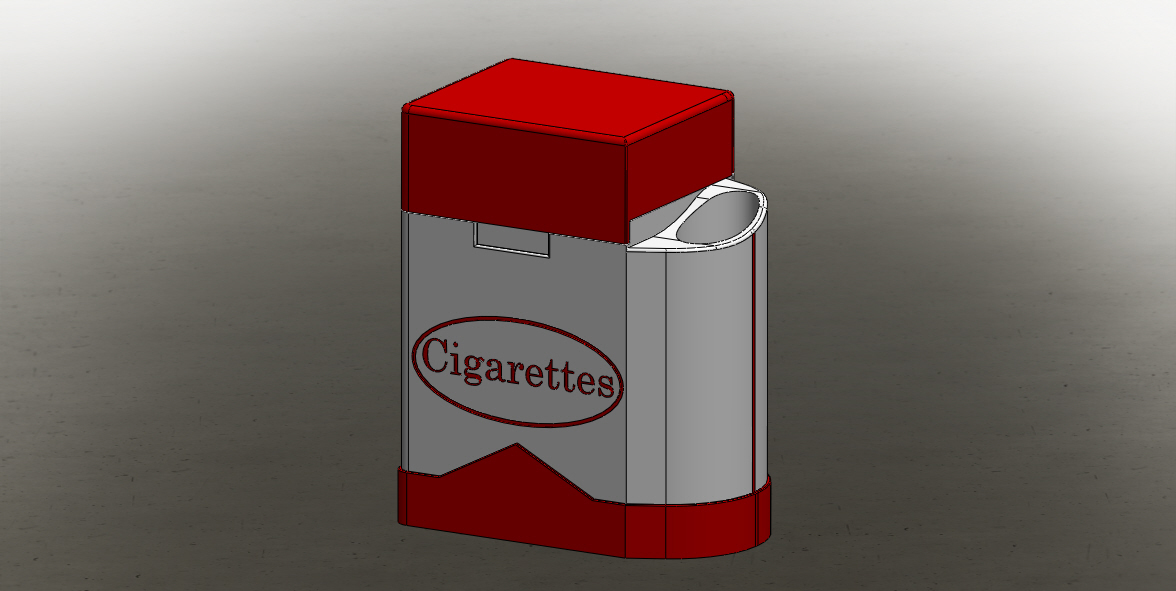 cigare titulaire soutien 20 léger étui cigares fabricant cigarette Cas gaine tabac fumeur fumée cannabis portable filtre 3D print model - Mito3D