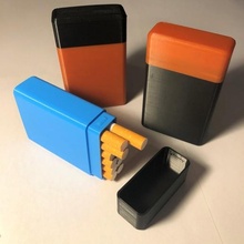 cigarette box - cigaboite 12 gadget cigarettes cigarette's tobacco tubes etuis holder boxes accessory smoker etui package pack 3d 3d print model - Mito3D