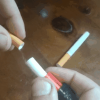 cigarette filtre pointe dissolvant saca filtros tabac porte clés outil 3d print model - Mito3D