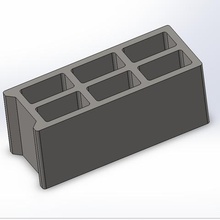 cinder block cinderbrick architecture brig construction magigoo bric-a-brac building works 3d print model - Mito3D