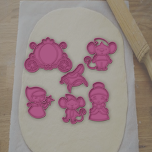 cinderella themed cookie cutter 3d print model - Mito3D