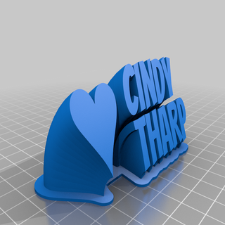 cindy tharp Home customized office home work desk 3d print model - Mito3D