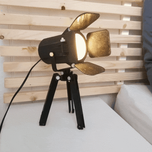 cinema lamp home lighting 3D print model - Mito3D