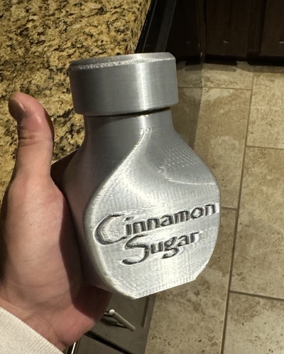 cinnamon sugar shaker tools salt containers box organization storage 3d print model - Mito3D