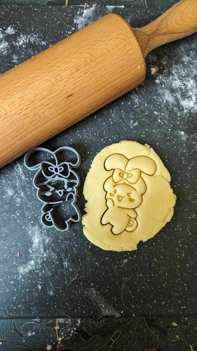 cinnamoroll x hatsune miku cookie cutter biscuit emportepiece kawaii cute 3d print model - Mito3D