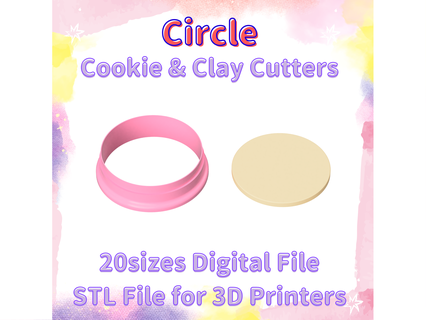 Free 3D file cutter for polymer clay in three dimensions, cut circle  🟣・Design to download and 3D print・Cults