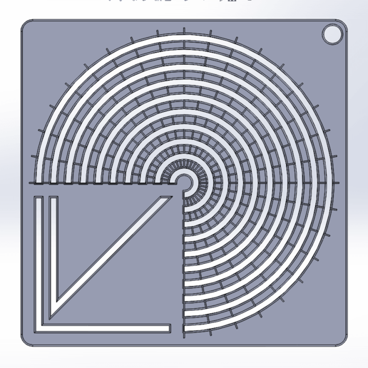 circle angular guide tool drawing 3D print model - Mito3D