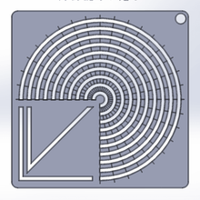 Kreis-Winkel-guide tool eckig Zeichnung Kreis 3d print model - Mito3D