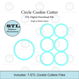 cerchio biscotto taglierina multi stl file casa 3d print model - Mito3D