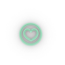 círculo coração cortante san valentin namorados amar biscoito cortador corte biscoitos 3d print model - Mito3D