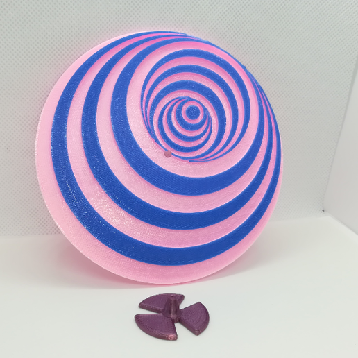 círculo de ilusión art la matemáticas 3D print model - Mito3D