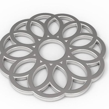 círculo pingentes mais no interior jóias brincos o padrão círculos muito simples 3d print model - Mito3D