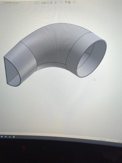 circle semi duct parts spare repair diy replacement 3d print model - Mito3D