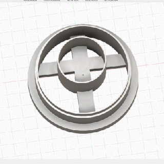 cercle forme polymère argile coupeur petite l'intérieur biscuit biscuits pétales formes 3d print model - Mito3D