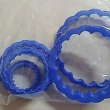 circles waves cookie cutter 3d print model - Mito3D