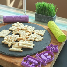 circuito de la cookie rodillos casa cortador galletas rolling 3d print model - Mito3D